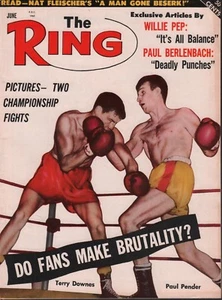Terry Downes Paul Pender Willie Pep El Anillo Junio 1962 050918DBX - Imagen 1 de 1