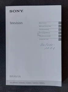Bedienungsanleitung für Sony BRAVIA TV - KDL-48WD65x/40WD65x/40RD45x/ u. a. - Bild 1 von 2
