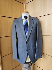 1970s John Collier Tailored Suit Size 38 Long Waist 34... Leg 34 - Picture 1 of 17
