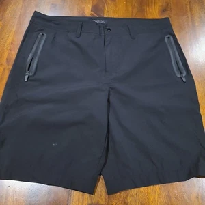 Aeropostale Tech Shorts Herren Größe 34 schwarz sportlich Golf Freizeit Schwimmen Hybrid - Bild 1 von 6
