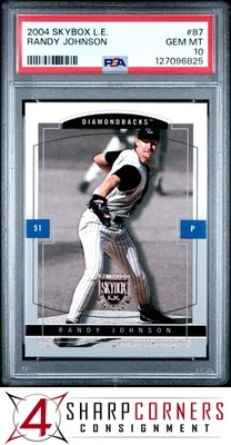 2004 SKYBOX L.E. #87 RANDY JOHNSON DIAMONDBACKS HOF POP 2 PSA 10 - Image 1 of 2