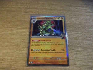 Team Rocket's Tyranitar 096/182 NM Holo 2025 TCG Pokémon Destined Rivals F.P. - Picture 1 of 2
