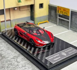 GB Frontiart 1:64 Red Regera Super Racing Sports Model Diecast Resin Car - Picture 1 of 7