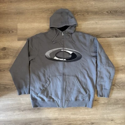 Vintage Oakley Forged Goods Hoodie Sweatshirt Full Zip O Logo Y2K - XL - Image 1 of 4