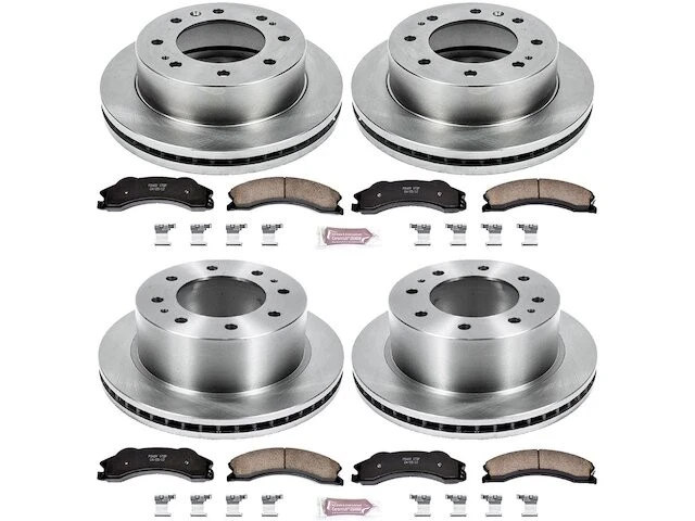 Front and Rear Brake Pad and Rotor Kit For 2011 GMC Sierra 2500 HD BD941PZ - Изображение 1 из 1