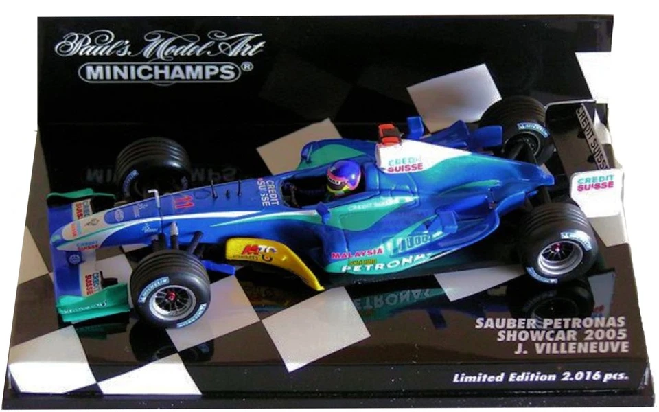 Minichamps Sauber F1 Showcar 2005 - Jacques Villeneuve 1/43 Scale - Image 1 of 1