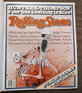 Rolling Stone Magazine 622 January 1992 Hunter S. Thompson, Nirvana Kurt Cobain - Imagen 1 de 9