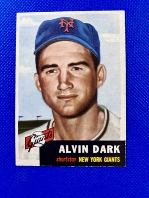 1953 Topps #109 Al Dark New York Giants nivel medio EX-MT+ B53#109A1 Foto 1 de 2