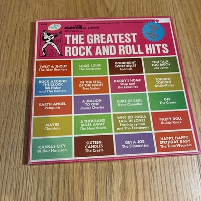 The Greatest Rock And Roll Hits 1973 Dynamic House 4 LP Box Set - EX to NM LPs Foto 1 de 4