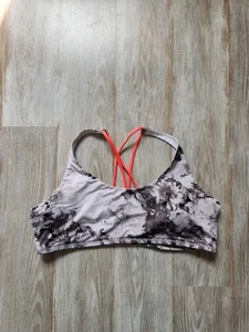 Everlast Sport BH grau Blumenmuster rosa Träger Racerback abnehmbare Cups XXL - Bild 1 von 7