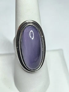 Modernist Hermann Siersbol Chalcedony Sterling Silver Ring HS! Size 8 1/4! B1-39 - Picture 1 of 4