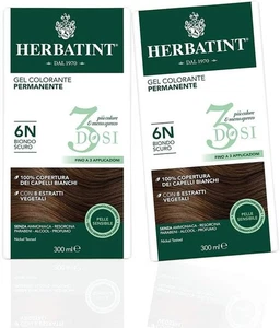 Herbatint Gel Colorante Permanente 3Dosi 6N Biondo scuro - 2 Scuro - Foto 1 di 2