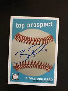 Minnesota Twins BRANDON ROBERTS autographed TOP PROSPECT Signature Card - Picture 1 of 1