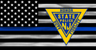 New Jersey State Police window decal OFFICIAL NJSP NJ Blue Line triangle