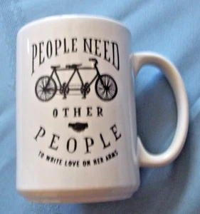 People Need Other People To Write Love On Her Arms Bicycle Mental Health Mug - Picture 1 of 4