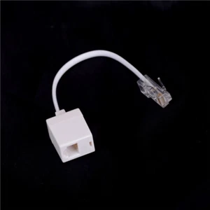 RJ11 6P4C Female To Ethernet RJ45 8P8C Male F/M Adapter Converter Cable Phone ZR - Photo 1/6