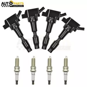 4Pack Ignition Coil & Spark Plug For 2015-2017 Hyundai Sonata 2016 Kia Optima US - Picture 1 of 12