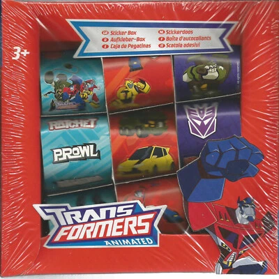 TRANSFORMERS Sticker BOX von Hasbro je 9-14 Sticker auf 9 Rollen Neu & OVP - Bild 1 von 4