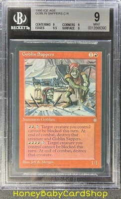 MTG Ice Age 1995 Goblin Sappers BGS 9.0Q+ (Quad+) MINT Silver Age Iconic Staple - Image 1 of 4
