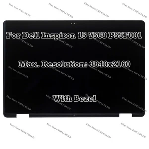 15.6"Dell Inspiron 15 7568 P55F001 UHD LCD LED Berühren Bildschirm Panel Anzeige - Bild 1 von 9