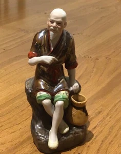 Vintage Chinese porcelain figurine bisque and glazed beautifully executed fine - Picture 1 of 5