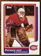 1986-87  Topps Patrick Roy Rookie True RC #53 MINT 86/87 Montreal Canadiens SP !