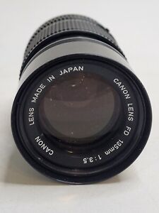 Canon Lens FD 135mm 1:3.5 Made In Japan No Case