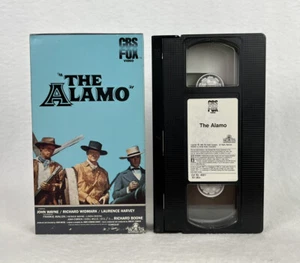 The Alamo 1984 John Wayne Richard Widmark Laurence Harvey CBS FOX VHS - Foto 1 di 6