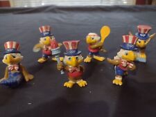 Sam the Eagle Olympic Mascot Figurines Set of 6-Torch, Discus,Swim, Tennis, Gym.