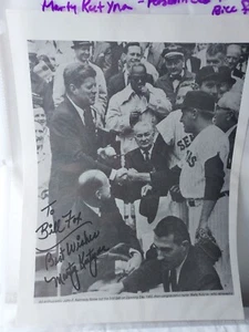 MARTY KUTYNA Signed Photo with President Kennedy Autographed Senators MLB - Picture 1 of 2