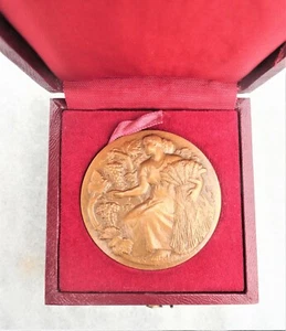 Medalla de premio del Ministerio de Agricultura de Francia por H. M. Petit Ø 66,7 mm -49,8 gr - Imagen 1 de 11