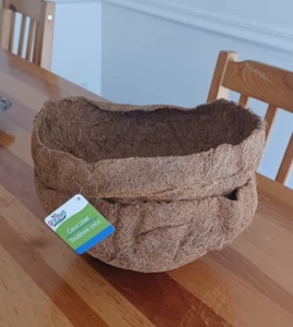 2 Hanging Basket Coco Liners Coconut FiberRound Flower Basket - (Set of 2) - Picture 1 of 3