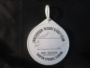 INNISBROOK Golf Bag Tag Mike Souchak Pro 1970 Tarpon Springs Resort Florida - Picture 1 of 2