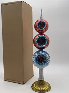 "Reflector remate Joy to the World Father Frost Woodlands Santa Tree Topper 15""" - Imagen 1 de 16