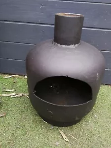 More details for gas bottle wood burner/log burner/ chiminea/patio heater/garden/outdoor heater. 