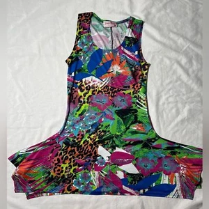 Top de mujer Mango Tango multicolor abstracto floral sin mangas talla M - Imagen 1 de 7