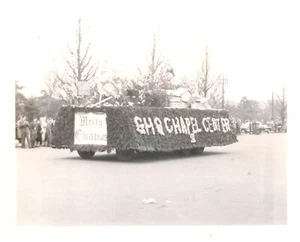 CHARIOT CENTRAL CHAPELLE GHQ,DÉFILÉ DE NOËL,TOKYO,1948.PHOTO VINTAGE 5" x 4" #8 - Photo 1/2