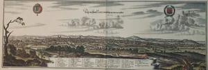 Francia Parigi STAMPA veduta Città Paris Map Prosp. der Statt Parys ... Merian - Picture 1 of 20