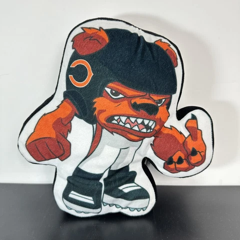 NFL Rush Zone Chicago Bears 11” Plush Mascot Toy Pillow Nickelodeon Rusher Cover