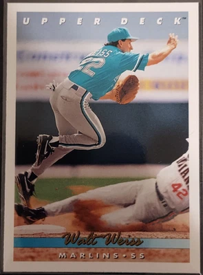 1993 Upper Deck - Walt Weiss #533 - Image 1 of 2