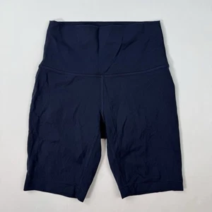 Lululemon Womens Navy Blue Athletic Yoga Wunder Train 8" High Rise Shorts Size 4 - Imagen 1 de 7