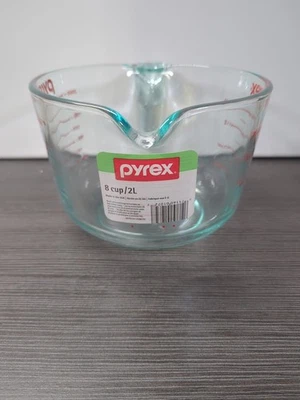 Nuevo con etiqueta original PYREX Prepware 2 cuartos de galón 8 tazas #6001072 taza medidora Foto 1 de 4