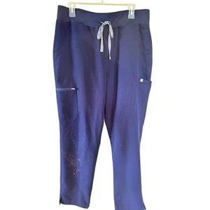 FIGS Technical Collection Women's Scrub Pants – Size XL – Navy Blue - Foto 1 di 9