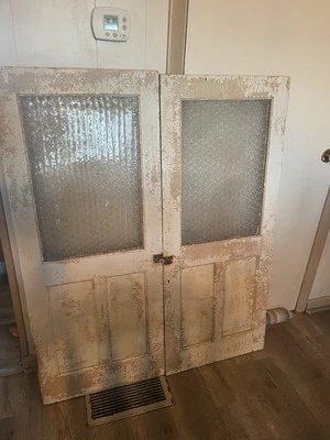 Puertas de armario antiguas con cristal florentino Foto 1 de 4