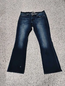 Levi’s 524 Bootcut Jeans Damen Größe 13 W Farbe Dark Wash Blau Denim Distressed - Bild 1 von 10