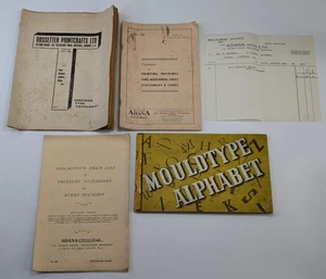 Impresión Efímera Vintage: Catálogo Tipo Dossetter Máquinas Adanna Alfabeto - Imagen 1 de 23