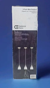 Hampton Bay 1-Light Brushed Nickel Mini Pendant (3 Pack) 387 495 - Picture 1 of 6