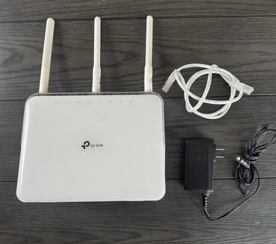 TP-LINK AC1900 Wireless Dual Band Gigabit Router Model: Archer C9 White Used - Image 1 of 2