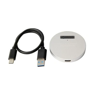 Silver USB3.1 Type C To PCI-E SSD M.2 NVME Enclosure External Reader Converter y - Photo 1/7