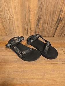 Teva Women's Original Universal Sandals In Black/Grey Size 8 1003987 - Picture 1 of 7